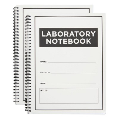 Bright Creations 2 Pack Carbonless Lab Notebooks, 100 Sheets Each (8.5 x 11 In)