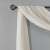 TopComfy Curtain Panels Solid Crushed Scarf Sheer Crushed Sheer Window Scarf Soft Breathable Translucent Fabric for Home, White, 2.76"*8.66"*6.3" - 3 of 4