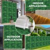 Artificial Boxwood Wall Panels, Faux Greenery Wall with 100 Zip Ties, UV-Protected Grass Backdrop Wall Panels, Garden Wall Panels for Indoor, Outdoor - 3 of 4