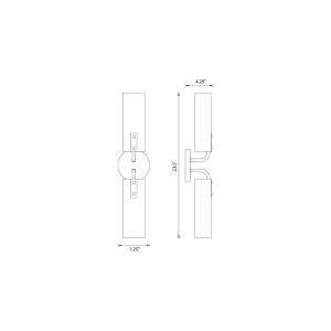 Designers Fountain Manhasset 2 - Light Wall Light in  Old Satin Brass - 1 of 3