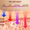Morfone 4-mode LED facial red light therapy lamp. Portable care set with remote control, suitable for home and travel skin therapy. - 4 of 4