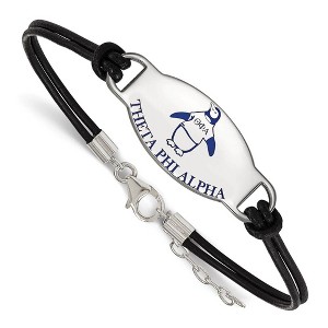 Black Bow Jewelry Sterling Silver Theta Phi Alpha Greek Life Strand Bracelet 7 Inch - 1 of 3