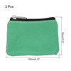 Unique Bargains Canvas Portable Change Coin Purse Pouch with Zipper 3 Pcs - 2 of 4