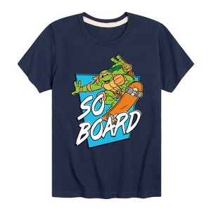 Boys' - Teenage Mutant Ninja Turtles - So Board Short Sleeve Graphic T-Shirt - 1 of 4