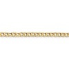 Black Bow Jewelry 4.3mm, 14k Yellow Gold, Hollow Curb Link Chain Bracelet - 2 of 4