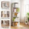 ALEXOUN Rotating Bookshelf on Wheels,360° Spinning Book Shelf Tower,Space-Saving, Narrow Rolling Bookshelves for Small Space,Corner,Bedroom,Office - 4 of 4