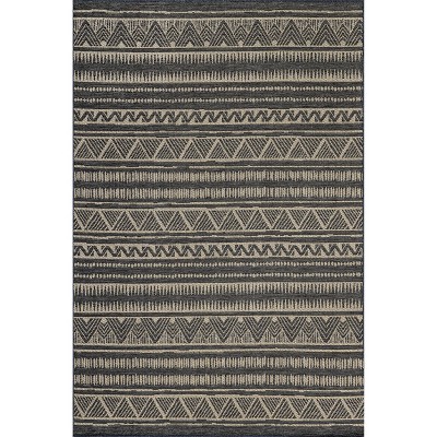 Nuloom Maia Striped Indoor/outdoor Area Rug 8x10, Gray : Target