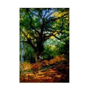 Trademark Fine Art -Claude Monet, 'Bodmer Oak, Fontainebleau Forest' Canvas Art - 1 of 4