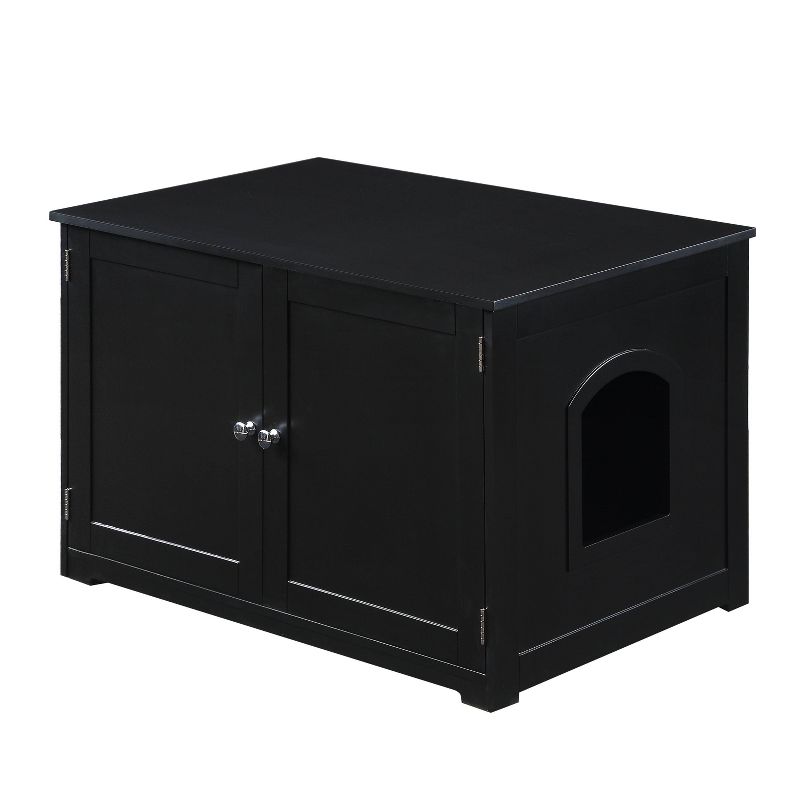 Merry Products Kitty Litter Loo Bench Cat Litter - Black, 1 of 6