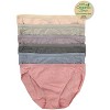 Felina Organic Cotton Bikini Underwear for Women - Bikini Panties for Women, Seamless Panties for Women (6-Pack) - 2 of 4