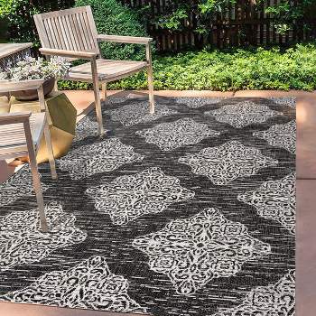Tuscany Ornate Medallions Indoor/Outdoor Area Rug  - JONATHAN Y