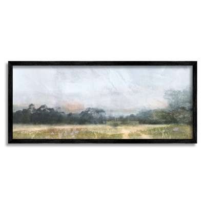 Stupell Industries Rural Field Abstract Landscape Framed Giclee Art