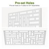 Wooakway 72"H 47"W 16"D Metal Outdoor Privacy Screen Freestanding Patio Decorative Screens - 4 of 4