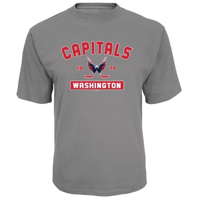 NHL Washington Capitals Men's Center Ice Gray T-Shirt M