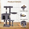 BestMassage Cat Tree 36 inch Tall Cat Tower for Indoor Cats with Cat Scratching Post Multiple Platforms Cozy Condo and Hanging Toy - 3 of 4