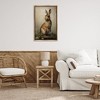 Stupell Industries Dark Rabbit Portrait Black Framed Floater Canvas Wall Art - 2 of 4