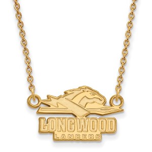 Black Bow Jewelry 10k Yellow Gold Longwood Lancers NCAA Necklace 18 Inch - 1 of 4