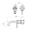ChicFurnit Bathroom Sink Faucet Wall Mount Single Handle Design for Modern Lavatories, Gold, 14"*10"*3" - 3 of 4