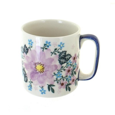 Blue Rose Polish Pottery Lilac Garden Coffee Mug