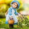 The Queen's Treasures 18 Inch Doll Clothes 4 Piece Blue Calico Dress - 2 of 4