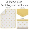 Sweet Jojo Designs Baby Boy, Girl, Unisex/Gender Neutral 3pc Baby Crib Bedding Set Boho Sun White and Mustard Yellow - 2 of 4