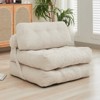 Mjkone Folding Sofa Bed, Convertible Sleeper Chair with Pillow - 3 of 4