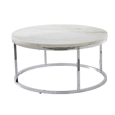 target round marble coffee table