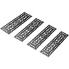 Decorative Scrollwork Design Rubber Stairs Anti-Slip Tread Mat Carpet, Set of 4 - 4 of 4