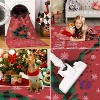 GustoWave Christmas Rug with Snow Reindeer Area Rugs for Living Room, Low Pile Washable - 2 of 4
