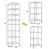 Karl Home 8 Tier Heavy Duty Adjustable Metal Traneka 70.87inch H Wire Shelving Unit With Wheels 1344 LBS NSF - 3 of 4