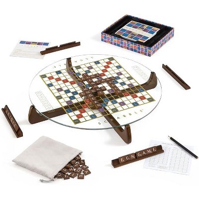 WS Game Company Scrabble Prisma Glass Edition Board Game
