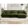 TiramisuBest Super Comfort Oversized Modular Velvet Sectional Sofa Couch with Movable Ottoman,Convertible L Shaped Couch for Living Room - 3 of 4