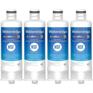 Waterdrop Alkaline DA97-17376B Water Filter, Enhances pH, Replacement for HAF-QIN/EXP, DA97-08006C, RF28R7201SR, RF28R7351SG, WD-F45-AL, 4 Filters - 1 of 4