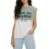 Elevenparis Womens Call My Stylist Tank Top - 4 of 4