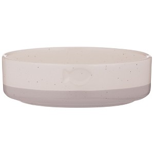 Mason Cash: Speckle Dip Cat Bowl, 5.1", 9.3oz, Lilac, Cream, Food & Water Dish - 1 of 4