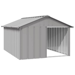 Dog House Anthracite Galvanized steel Large Durable Dog House vidaXL - 1 of 4
