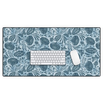 Heather Dutton Arabella Washed Indigo Desk Mat - Deny Designs