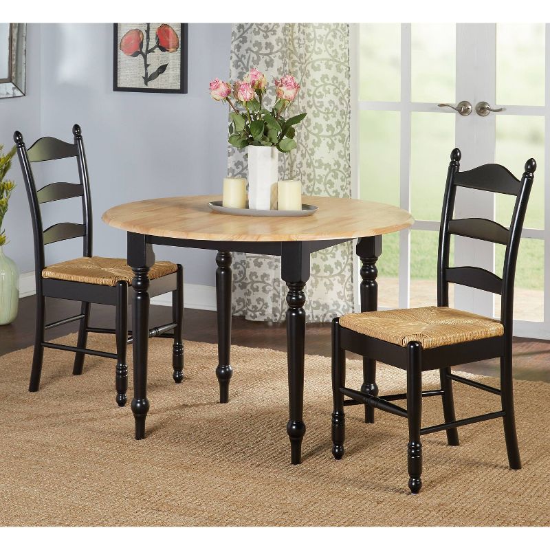 Set of 2 Ladder Back Dining Chairs - Buylateral, 4 of 6