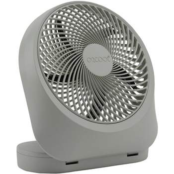 O2COOL Fan 8 inch Battery or Electric Operated Indoor/Outdoor Portable Fan with AC Adapter, Tilts 90 Degrees