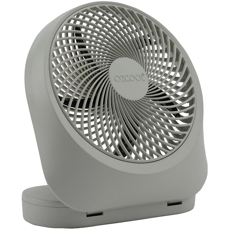 O2COOL Fan 8 inch Battery or Electric Operated Indoor/Outdoor Portable Fan with AC Adapter, Tilts 90 Degrees, 1 of 5