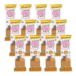 Love Good Fats Peanut Butter Chocolatey Bar - Case of 12/1.38 oz - 1 of 4