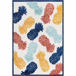Unique Loom    Belize Outdoor Turneffe Area Rug - 1 of 4