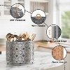 LunaLulinlk 360° Rotating Utensil Caddy Countertop Cutlery Silverware Caddy Holder with 4 Compartment - 3 of 4