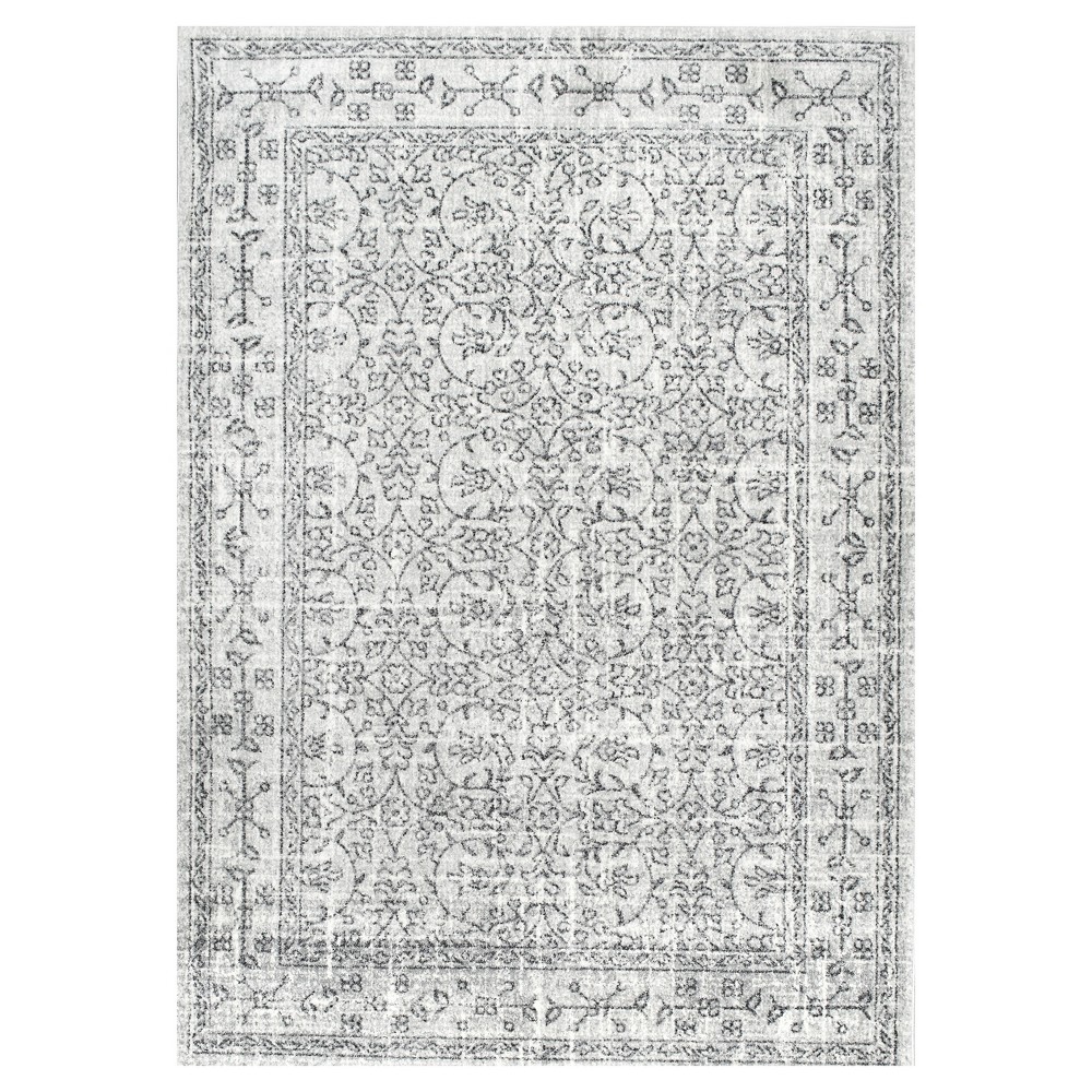 4'x6' Vintage Waddell Area Rug Gray- nuLOOM