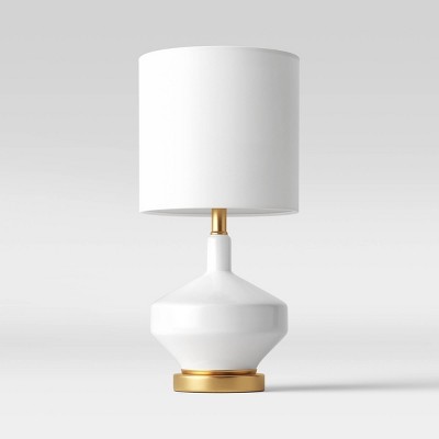 Large Assembled Genie Glass Table Lamp (Includes LED Light Bulb) White - Project 62™