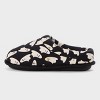 dluxe by dearfoams Kids Glow in Dark Clog Ghost Slippers - Black - 4 of 4