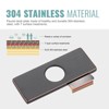 WOWOW 304 Stainless Steel Faucet Deck Plate – Fits 1 to 3 Hole Sinks, For Kitchen & Bathroom - 4 of 4