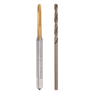 Unique Bargains High Speed Steel Titanium Plated Metric Spiral Point Thread Tap and Drill Bit Set - 1 of 4