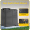 Dolonm 62GAL Dual Compartment Trash Can, 230L Outdoor Waste Bin with Double Bucket, Heavy-Duty Plastic, 30.67"x16.26"x33.86", Black - 4 of 4