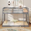Tangkula Twin Over Full Bunk Bed Solid Wood Bunk Bed with Integrated Ladder & Safety Guardrails - 2 of 4